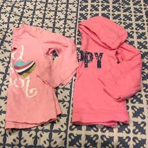 Size 5 girls long sleeved shirts